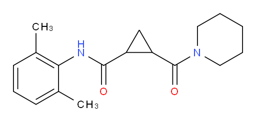 N-(2,6-dimethylphenyl)-2-(piperidine-1-carbonyl)cyclopropanecarboxamide