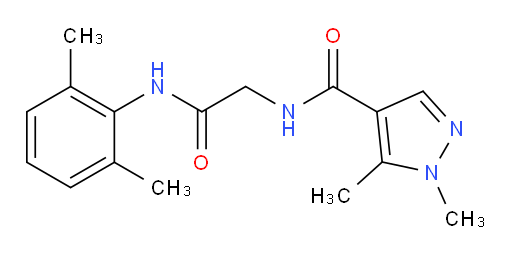 N-(2-((2,6-dimethylphenyl)amino)-2-oxoethyl)-1,5-dimethyl-1H-pyrazole-4-carboxamide