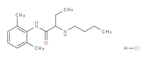 2-(butylamino)-N-(2,6-dimethylphenyl)butanamide hydrochloride