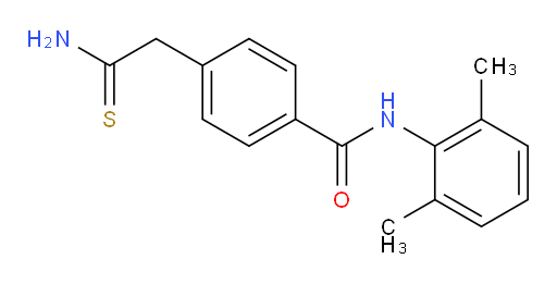 4-(2-amino-2-thioxoethyl)-N-(2,6-dimethylphenyl)benzamide