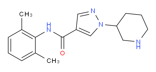 N-(2,6-dimethylphenyl)-1-(piperidin-3-yl)-1H-pyrazole-4-carboxamide