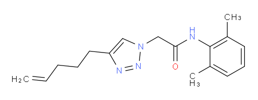 N-(2,6-dimethylphenyl)-2-(4-(pent-4-en-1-yl)-1H-1,2,3-triazol-1-yl)acetamide