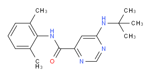 6-(tert-butylamino)-N-(2,6-dimethylphenyl)pyrimidine-4-carboxamide