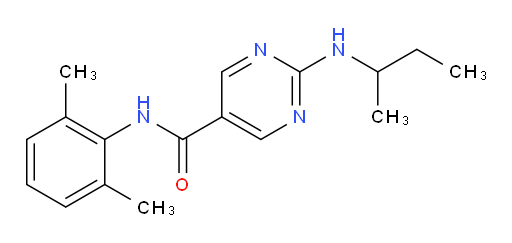 2-(sec-butylamino)-N-(2,6-dimethylphenyl)pyrimidine-5-carboxamide