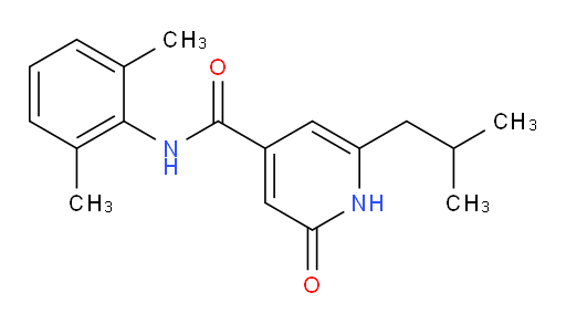 N-(2,6-dimethylphenyl)-6-isobutyl-2-oxo-1,2-dihydropyridine-4-carboxamide