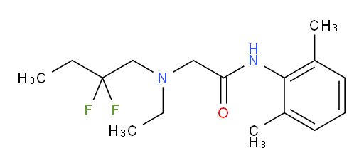2-((2,2-difluorobutyl)(ethyl)amino)-N-(2,6-dimethylphenyl)acetamide