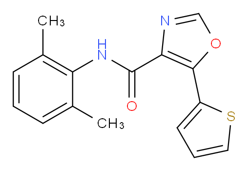 N-(2,6-dimethylphenyl)-5-(thiophen-2-yl)oxazole-4-carboxamide