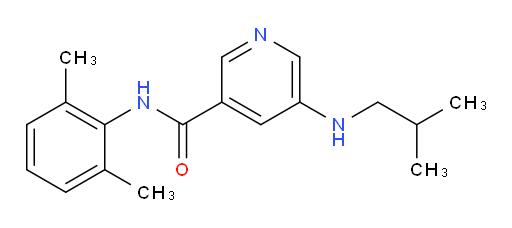N-(2,6-dimethylphenyl)-5-(isobutylamino)nicotinamide
