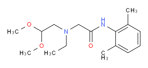 2-((2,2-dimethoxyethyl)(ethyl)amino)-N-(2,6-dimethylphenyl)acetamide