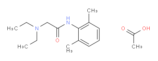 2-(diethylamino)-N-(2,6-dimethylphenyl)acetamide acetate