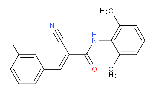 (E)-2-cyano-N-(2,6-dimethylphenyl)-3-(3-fluorophenyl)acrylamide