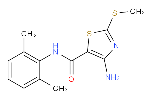 4-amino-N-(2,6-dimethylphenyl)-2-(methylthio)thiazole-5-carboxamide