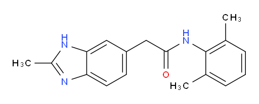 N-(2,6-dimethylphenyl)-2-(2-methyl-1H-benzo[d]imidazol-6-yl)acetamide