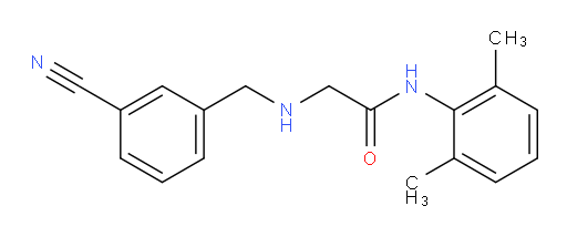 2-((3-cyanobenzyl)amino)-N-(2,6-dimethylphenyl)acetamide