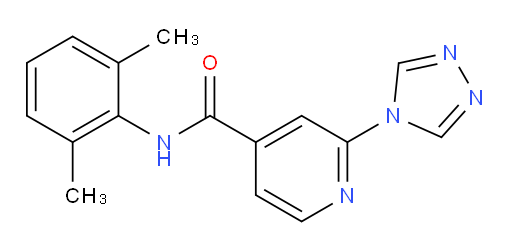 N-(2,6-dimethylphenyl)-2-(4H-1,2,4-triazol-4-yl)isonicotinamide