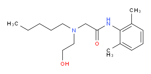 N-(2,6-dimethylphenyl)-2-((2-hydroxyethyl)(pentyl)amino)acetamide