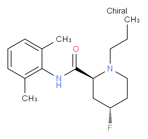 (2S,4S)-N-(2,6-dimethylphenyl)-4-fluoro-1-propylpiperidine-2-carboxamide