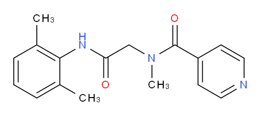 N-(2-((2,6-dimethylphenyl)amino)-2-oxoethyl)-N-methylisonicotinamide