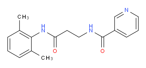 N-(3-((2,6-dimethylphenyl)amino)-3-oxopropyl)nicotinamide