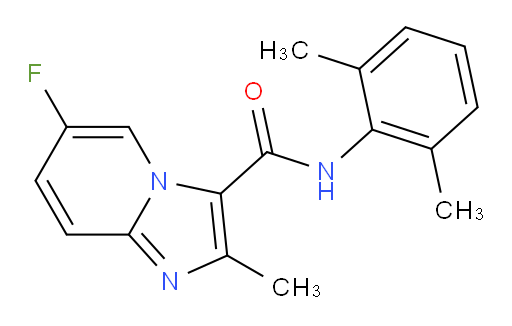 N-(2,6-dimethylphenyl)-6-fluoro-2-methylimidazo[1,2-a]pyridine-3-carboxamide