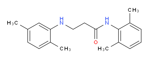 N-(2,6-dimethylphenyl)-3-((2,5-dimethylphenyl)amino)propanamide