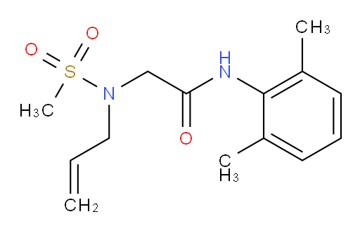2-(N-allylmethylsulfonamido)-N-(2,6-dimethylphenyl)acetamide