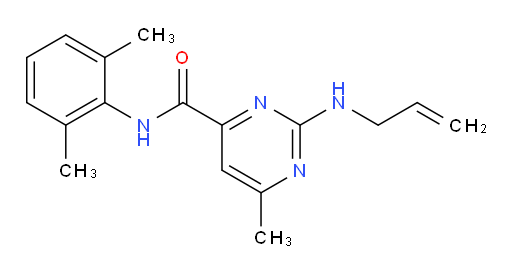 2-(allylamino)-N-(2,6-dimethylphenyl)-6-methylpyrimidine-4-carboxamide