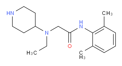 N-(2,6-dimethylphenyl)-2-(ethyl(piperidin-4-yl)amino)acetamide