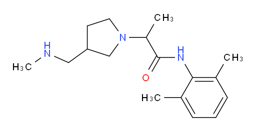 N-(2,6-dimethylphenyl)-2-(3-((methylamino)methyl)pyrrolidin-1-yl)propanamide