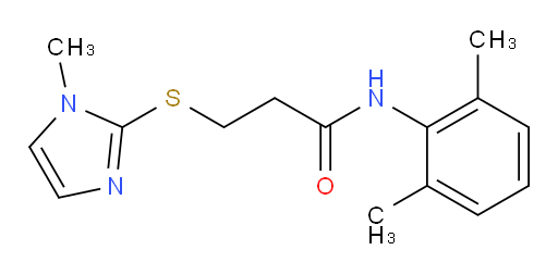 N-(2,6-dimethylphenyl)-3-((1-methyl-1H-imidazol-2-yl)thio)propanamide