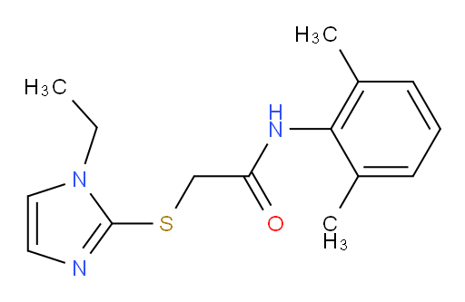 N-(2,6-dimethylphenyl)-2-((1-ethyl-1H-imidazol-2-yl)thio)acetamide