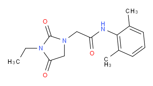 N-(2,6-dimethylphenyl)-2-(3-ethyl-2,4-dioxoimidazolidin-1-yl)acetamide