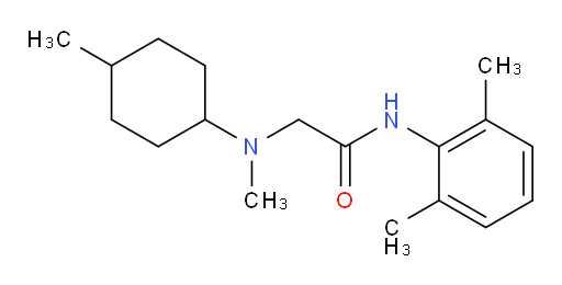 N-(2,6-dimethylphenyl)-2-(methyl(4-methylcyclohexyl)amino)acetamide