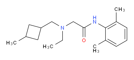 N-(2,6-dimethylphenyl)-2-(ethyl((3-methylcyclobutyl)methyl)amino)acetamide