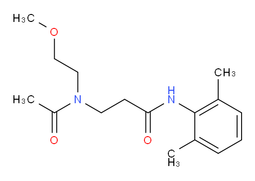 N-(2,6-dimethylphenyl)-3-(N-(2-methoxyethyl)acetamido)propanamide