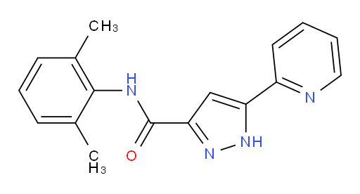 N-(2,6-dimethylphenyl)-5-(pyridin-2-yl)-1H-pyrazole-3-carboxamide
