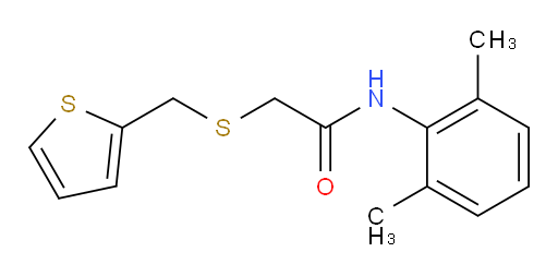 N-(2,6-dimethylphenyl)-2-((thiophen-2-ylmethyl)thio)acetamide
