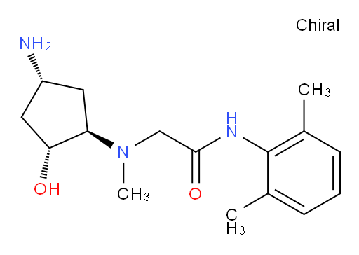 2-(((1R,2R,4R)-4-amino-2-hydroxycyclopentyl)(methyl)amino)-N-(2,6-dimethylphenyl)acetamide