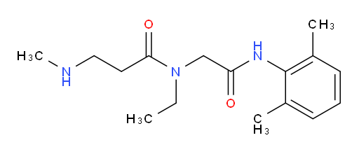 N-(2-((2,6-dimethylphenyl)amino)-2-oxoethyl)-N-ethyl-3-(methylamino)propanamide