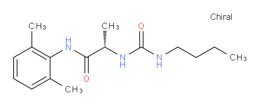(S)-2-(3-butylureido)-N-(2,6-dimethylphenyl)propanamide