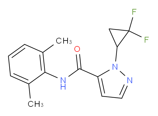 1-(2,2-difluorocyclopropyl)-N-(2,6-dimethylphenyl)-1H-pyrazole-5-carboxamide