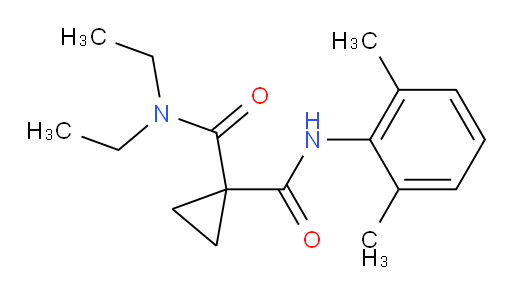 N-(2,6-dimethylphenyl)-N,N-diethylcyclopropane-1,1-dicarboxamide