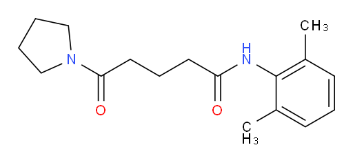 N-(2,6-dimethylphenyl)-5-oxo-5-(pyrrolidin-1-yl)pentanamide