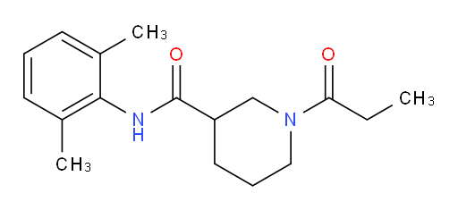 N-(2,6-dimethylphenyl)-1-propionylpiperidine-3-carboxamide