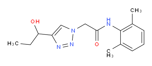 N-(2,6-dimethylphenyl)-2-(4-(1-hydroxypropyl)-1H-1,2,3-triazol-1-yl)acetamide