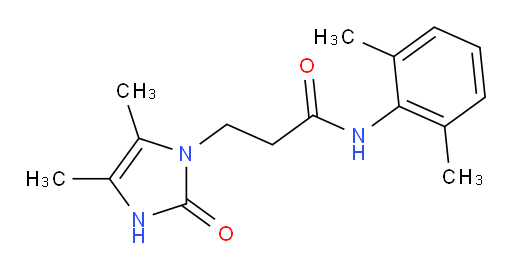 3-(4,5-dimethyl-2-oxo-2,3-dihydro-1H-imidazol-1-yl)-N-(2,6-dimethylphenyl)propanamide