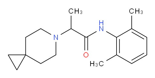 N-(2,6-dimethylphenyl)-2-(6-azaspiro[2.5]octan-6-yl)propanamide