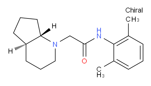 N-(2,6-dimethylphenyl)-2-((4aR,7aS)-octahydro-1H-cyclopenta[b]pyridin-1-yl)acetamide