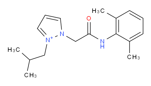 1-(2-((2,6-dimethylphenyl)amino)-2-oxoethyl)-2-isobutyl-1H-pyrazol-2-ium
