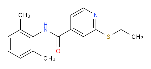 N-(2,6-dimethylphenyl)-2-(ethylthio)isonicotinamide